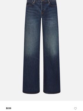 Frame Denim Wide-Leg Jeans in Dark Indigo